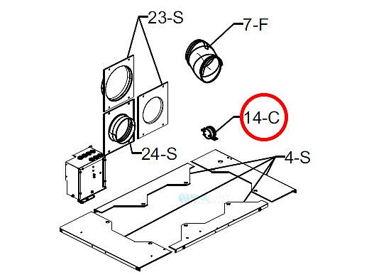 Raypak MVB Air Vent Pressure Switch | 011760F