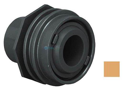 Aquastar Flush Mount Return Fitting with Water Stop Eyeball and Nut | with 1/2" Orifice | Tan | 308C