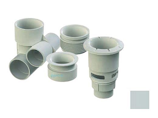 Aquastar AquaThunder 2.5" Gunite Jet Body Assembly | without Niche | Light Gray | ATG203