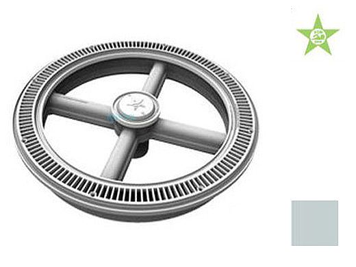 AquaStar Full Circle Drain Cover, Center Cap and Screws | Light Gray | FC20103
