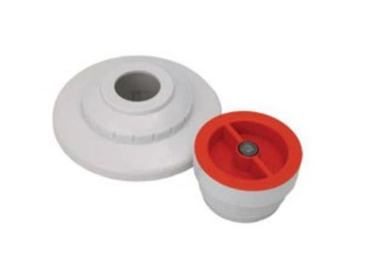 AquaStar 1/2" Extender with 3-Piece Decorative Cover and Plaster Cap with 3/4" Orifice | White | MP101B