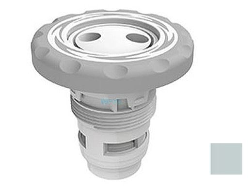 AquaStar Aqua Thunder Spa Jet Barret with Therapeutic Spinner | Light Gray WAVE Logo and Light Gray Over-Mold | ATBTS0303A-7