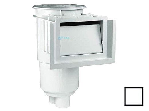 AquaStar Standard FlowStar Skimmer with Water Stop Face, Float Assembly and Basket | without Lid and Collar | White | SKR1NL101
