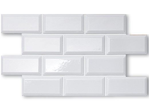 Cepac Tile Contour Beveled Series | Glossy White | CON-1B