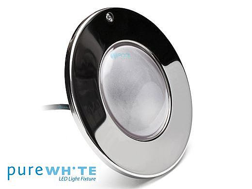 J&J Electronics PureWhite LED Pool Light XI Series | 120V Cool White Equivalent to 600W 300' Cord | LPL-F5W-120-300-P