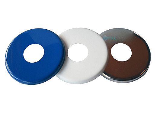 SR Smith 6" Round Escutcheons | Powder-Coated, Silver Gray | EP-306R-SG