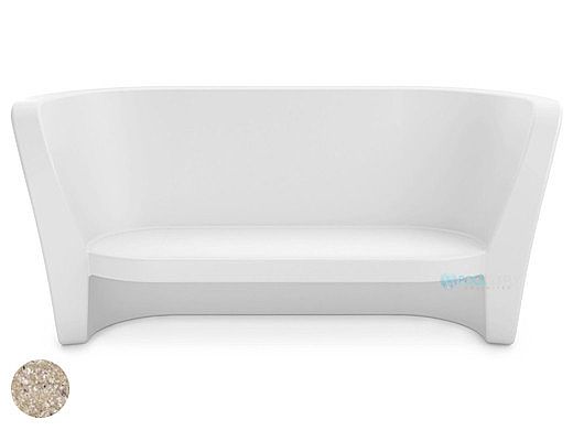 Ledge Lounger Affinity Collection Outdoor Loveseat | Sandstone | LL-AF-LS-SS