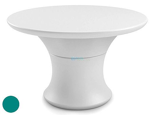 Ledge Lounger Affinity Collection 60" Round Outdoor Dining Table | Teal | LL-AF-DT-60RD-TL