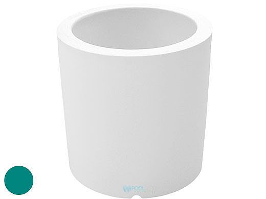 Ledge Lounger Affinity Collection Outdoor Round Planter | Small 23" W x 24" H | Teal | LL-AF-P-24RD-TL
