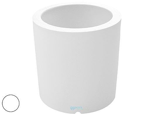 Ledge Lounger Affinity Collection Outdoor Round Planter | Medium 29" W x 30" H | White | LL-AF-P-30RD-W