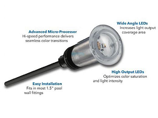 J&J Electronics ColorSplash Nicheless Light | Pool Supply
