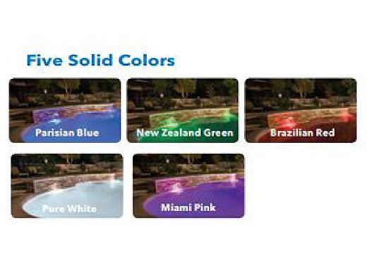 J&J Electronics ColorSplash VU Nicheless RGB-W Series LED Pool and Spa Light Fixture | 20W 12V 100' Cord | LPL-R2CW-12-100