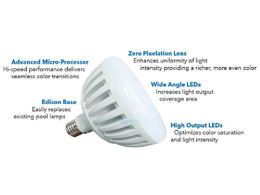 J&J Electronics ColorSplash LXG-W Series RGB + White LED