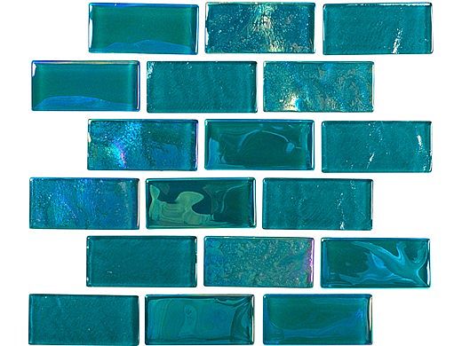 National Pool Tile Equinox 1x1 Glass Tile | Verde | EQX-EVERGREEN