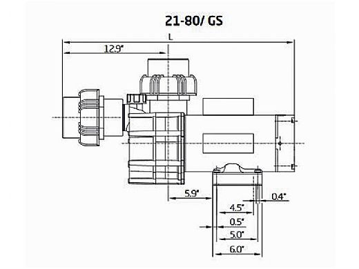 Speck Pump 21-80/33 GS Series 4HP Self-Priming Pump SA104