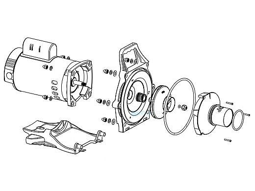 Pentair Power End 3HP Standard Efficiency Full Rated | 401613Z