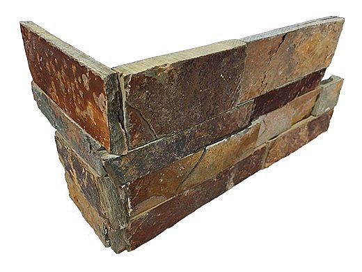 National Pool Tile Natural Ledgerstone  6x16 Corner | Slate | 130118