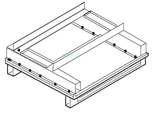 Pentair MegaTherm 1670 Base/Tile Support Assembly | 10536908