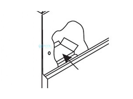 Pentair MegaTherm 1430 Left Drafthood Relief Baffle | 10541007