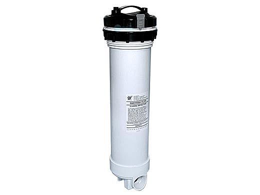 Waterway 7" Top-Load Extended Cartridge Filter Assembly with Bypass Valve and 10 Tablet Brominator | 100 Sq Ft 1-1/2" | 500-9950