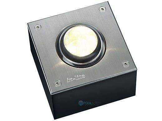 in-lite FISH EYE 150X150 LED Ground Light | Warm White Light | 12V 5W | Stainless Steel Plate | 1200520HP