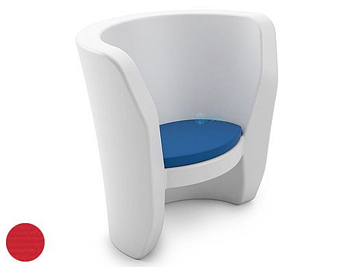 Ledge Lounger Affinity Collection Outdoor Chair Seat Cushion | Premium 1 Jockey Red | LL-AF-CR-SC-P1-4603