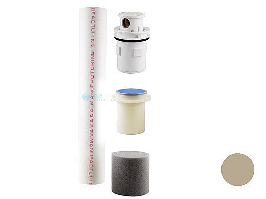 Pentair In-Floor formerly A&A Manufacturing G4V Complete Head with Protecta Foam | Tan | 565423 | 221007
