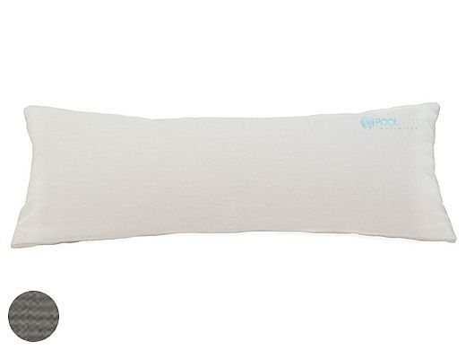 Ledge Lounger Essentials | Rectangular Bolster Throw Pillow | 7" x 18" | Standard Fabric Charcoal Grey | LL-TP-R718-STD-4644
