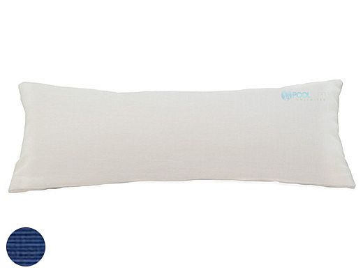 Ledge Lounger Essentials | Rectangular Bolster Throw Pillow | 7" x 18" | Standard Fabric Mediterranean Blue | LL-TP-R718-STD-4652