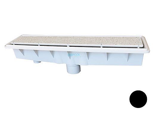 Pentair In-Floor formerly A&A Manufacturing AVSC Single Suction Pebble Top Channel Drain | Black | 571461 | 288104