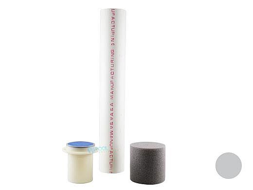 Pentair In-Floor formerly A&A Manufacturing G4 Floor Fitting Assembly with Riser | Light Gray | 574899