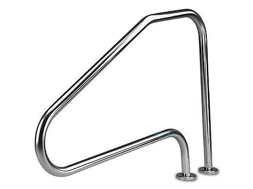 Inter-Fab Deck Top Mounted D4D 4 Bend Stair Rail | 1.90" x .065" Thickness 316L Marine Grade Stainless Steel | D4D065-MG