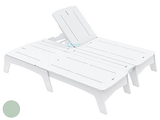 Ledge Lounger Mainstay Collection Double Chaise | Sage Green | LL-MS-DBC-SG