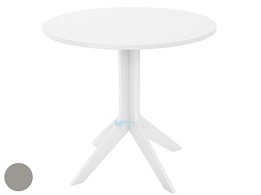 Ledge Lounger Mainstay Collection 26" Round Outdoor Bistro Table | Gray | LL-MS-BT-26RD-GRY