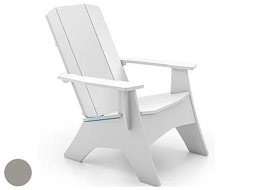 Ledge Lounger Mainstay Collection Outdoor Adirondack | Gray | LL-MS-A-GRY | LL-MS-A-R-GRY