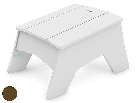 Ledge Lounger Mainstay Collection Outdoor Adirondack Ottoman | Brown | LL-MS-AO-BN