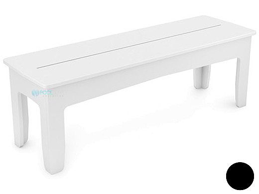 Ledge Lounger Mainstay Collection Outdoor 52" Dining Bench | Black | LL-MS-DB52-BK