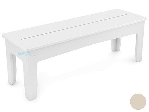 Ledge Lounger Mainstay Collection Outdoor 52" Dining Bench | Cloud | LL-MS-DB52-CD