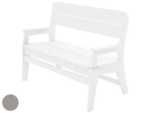 Ledge Lounger Mainstay Collection Outdoor Bench | Gray | LL-MS-BA-GRY
