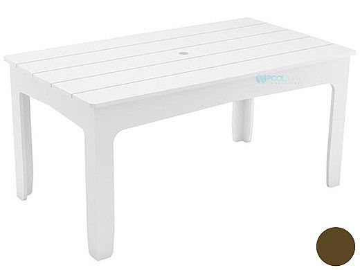 Ledge Lounger Mainstay Collection Rectangular Outdoor Dining Table | 75" x 36" | Brown | LL-MS-DT-75RT-BN