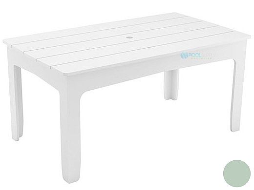Ledge Lounger Mainstay Collection Rectangular Outdoor Dining Table | 75" x 36" | Sage Green | LL-MS-DT-75RT-SG