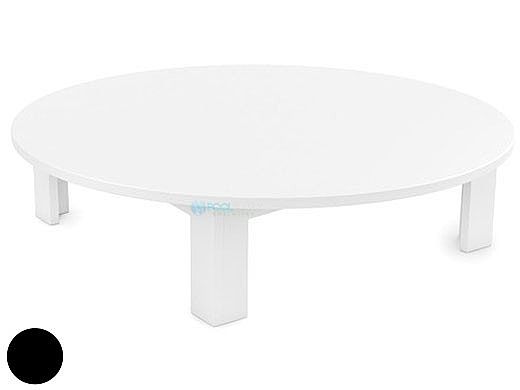 Ledge Lounger Mainstay Collection Outdoor Round Coffee Table | Black | LL-MS-CT-RD-BK