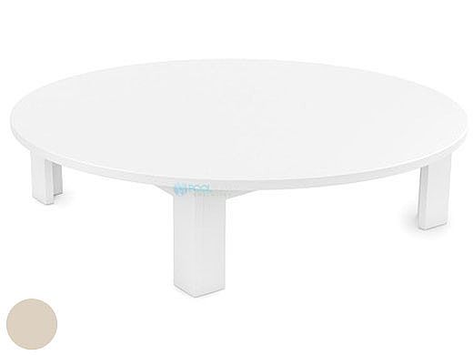 Ledge Lounger Mainstay Collection Outdoor Round Coffee Table | Cloud | LL-MS-CT-RD-CD