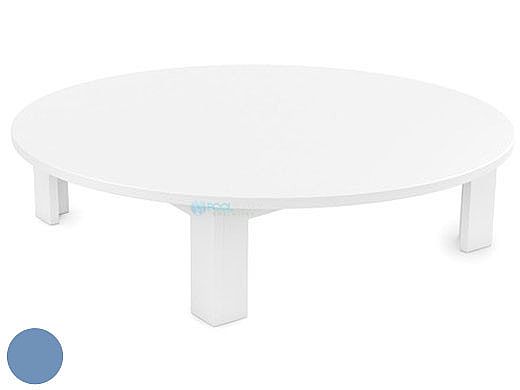 Ledge Lounger Mainstay Collection Outdoor Round Coffee Table | Sky Blue | LL-MS-CT-RD-SB