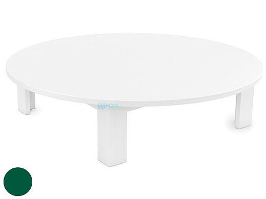 Ledge Lounger Mainstay Collection Outdoor Round Coffee Table | Green | LL-MS-CT-RD-GN