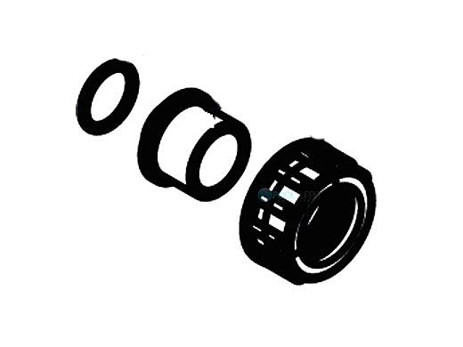 Waterco MultiCyclone Union Adapter Half Black 1" (25mm) | 1222252BLK