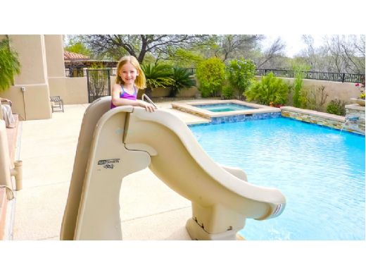 S.R.Smith SlideAway Removable Pool Slide | Gray | 660-209-5820