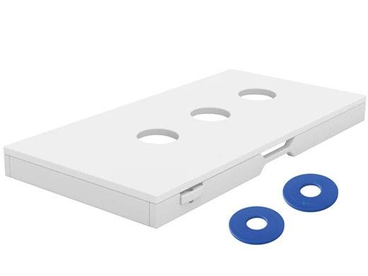 Ledge Lounger Outdoor Games Collection Washers | White | LL-GM-WS-WH