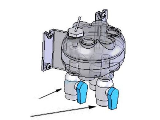 AutoPilot Ball Valve, 1/4" male NPT to QC | 17555-SVC