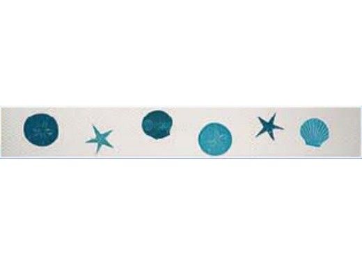 Artistry In Mosaics Step Marker Shells 3" x 24" | Aqua | SMSHEAQU